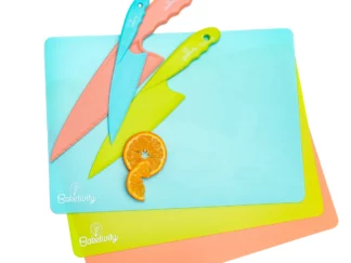 6 Piece Kids Cutting Board and Knife Set
